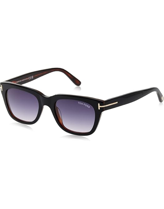 Amazon.com: Tom Ford FT0237 Snowdon 05B 52MM Shiny Black
